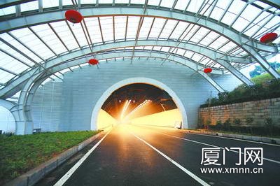 翔安隧道五通入口處。
